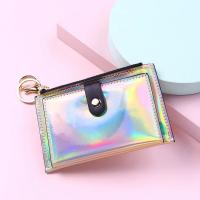 Cartera de mujer con cremallera billetera láser de moda monedero de cuero mini bolsa de tarjetas dangerous goods normales - details 9