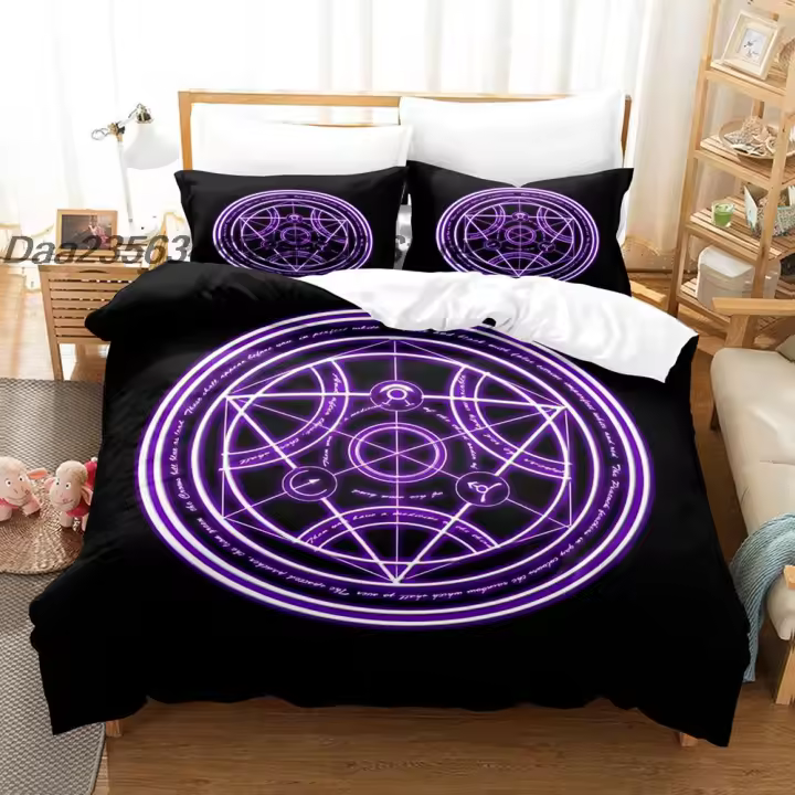 Conjunto de Ropa de Cama Mágica Cool Tamaño de Cama SINGLE TWIN FULL QUEEN KING - 1