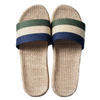 Zapatillas de Moda para el Hogar Chanclas de Lino para Hombres Sandalias de Playa - details 0