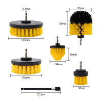 Cepillo de Taladro Eléctrico con Juego de Cepillos Multiusos para Limpieza del Hogar Coche Baño Cocina Suelo Material de Poliacrilo Hecho en China - details 5