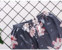 Ropa interior de mujer, ropa de dormir de seda satinada, chaleco, pantalones cortos, conjunto de dos piezas de verano, ropa de dormir para mujer - details 6