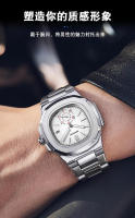 Reloj de hombre resistente al agua de cuarzo con calendario luminoso y correa de acero inoxidable - details 4