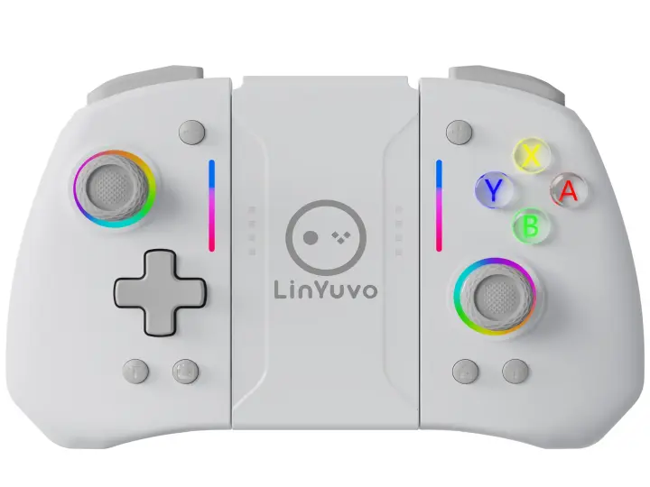 Lámpara de meteororo con mango de juego inalámbrico, 8 colores para Switch / Lite / oled, con funciones programables y vibrantes - 1