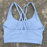 Sujetador Deportivo Para Mujer En Color Sólido Fitness Yoga Gimnasio Deporte Con Almohadillas De Pecho Alta Calidad Absorbedora De Choques Talla Ajustable Top De Entrenamiento - details 5