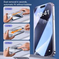 Protector de Pantalla de Vidrio Templado de Privacidad para iPhone 1-2Pcs, Instalación Sin Polvo, Fácil - details 1