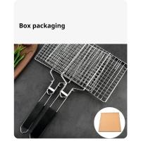 Malla antiadherente de acero inoxidable 304 para barbacoa, cesta para asar a la parrilla, estera de malla para carne y verduras, herramienta para fiesta de Picnic - details 1