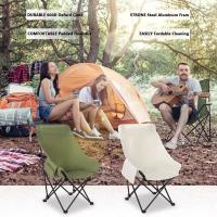 Bolsa de transporte para silla plegable con forma de luna elástica, respaldo lumbar para exteriores con bolsillos laterales, duradera y confiable - details 4