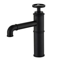 Grifo de Lavabo de Estilo Industrial Retro Grifo de Vajilla de Latón Negro y Rojo - details 6