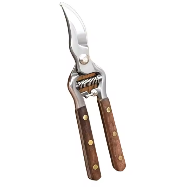 [Acero con alto contenido de carbono, tijeras de podar ambidiestras] Tijeras de podar de jardín de estilo clásico ambidiestras - Cuchillas de acero con alto contenido de carbono, construcción de acero duradera - Tijeras de jardinería que ahorran mano de o - 1