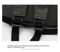 Mochila de gimnasio de viaje para mujer, bolso de mano de gran capacidad, deportivo, personalizado, seco, impermeable, de PU, con compartimento para zapatos - details 19