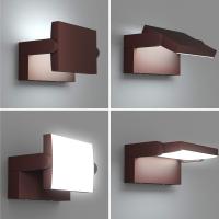 Lámpara LED de Pared de 24W para Exterior Interior IP65, Luz de Pared Ajustable, Moderno Apliques de Pared Aluminio para Entrada Jardines Pasillo Sala, Blanco Cálido 2700K-3000K, Bronce - details 106
