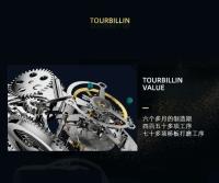 Reloj de Lujo AESOP Tourbillon Volador Automático con Cristal de Zafiro - details 6