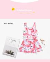 Traje de Baño de Princesa para Niñas Verano 2023 Diseño de Tela Trenzada Estilo de Playa para Niños - details 10