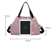 Bolsa de gimnasio de gran capacidad para mujer, bolso deportivo impermeable para natación y Yoga, bolsa de viaje multifunción, paquete de fin de semana XA190Y - details 0