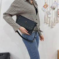Bolso Cruzado De Cuero PU Negro Vintage Con Hebilla Y Estilo De Calavera Para Mujer Bolso De Hombro Moda Diseñador Bolsos - details 2