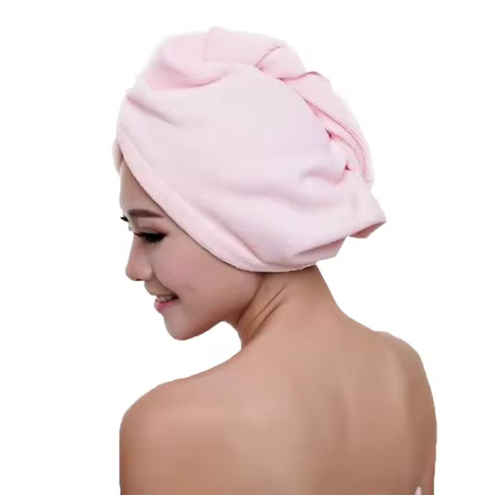 Envoltura turbante microfibra Spa sombrero toallas gorra baño secador secador baño secado del cabello toalla de secado rápido - 1