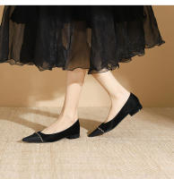 Nuevo estilo elegante de celebridad, cadena dorada, zapatos individuales de tacón bajo, zapatos individuales casuales - details 9