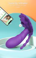 Consolador vibrador con Bluetooth para mujer, estimulador de clítoris, masajeador de punto G, productos para adultos, Juguetes sexuales para bragas femeninas - details 1