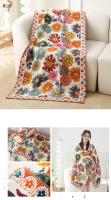Bonenjoy-toalla 100% de algodón para adultos y niños, manta súper suave de 80x160cm, transpirable, estilo Floral - details 1