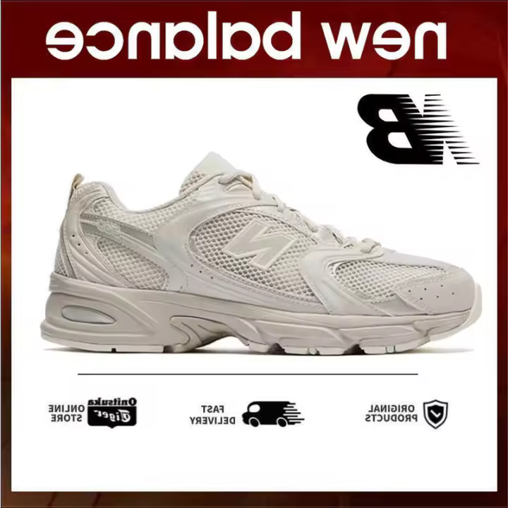 LETEN 【VENTA CALIENTE】 530 Authentic NB Casual - Beige Transpirable y ligero Unisex Zapatos para correr Pegatinas de pared - 1