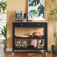 FKW47-W Carrito de Servir Carrito Auxiliar Cocina estantería de Cocina Carrito de Cocina móvil 100 x 92 x 45 cm Blanco ES - details 10