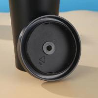 Taza Termo de acero inoxidable, taza con pajita con tapa, botella para café, té, bebida fría, taza de agua, botella de agua térmica, frascos de vacío - details 8