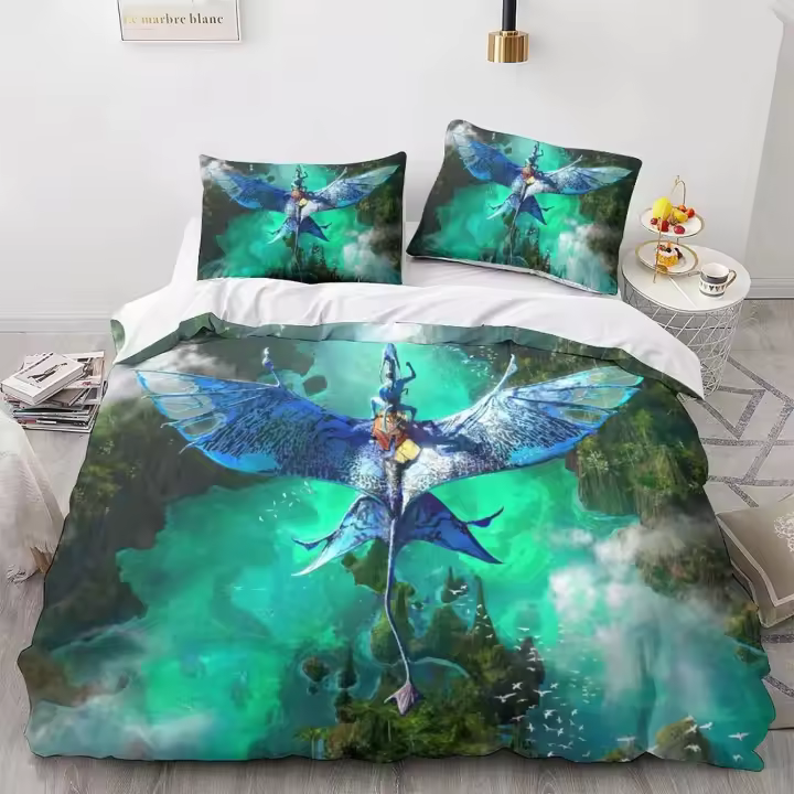Avatar-Juego de cama con funda universal, adecuado para niños y adultos, 3 piezas, moderno, estampado 3d - 1