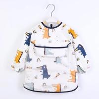 Baberos de manga larga para bebé, delantal impermeable para comer, arte de alimentación, recién nacido, eructo, 2 piezas - details 2