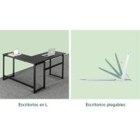 Escritorios Zinus plegables y en L