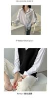 Suéter de mujer chaleco Otoño e Invierno coreano suelto negro cuello pico tejido chaleco sin mangas suéter de mujer - details 0