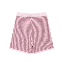 Conjunto de Moda para Mujer OUWU Camisa con Cuello de Raya y Pantalones Cortos Elásticos - details 6