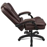 Sillón de Oficina de Director TLV-AM-PC21 de TLV, Altura Ajustable Cuero Sintético, vista completa.