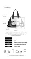 Bolso de hombro tipo bandolera transparente de PVC para natación y playa, gran capacidad, impermeable, para verano, Fitness, Yoga, bolso deportivo - details 0