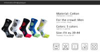 Calcetines De Compresión Para Deporte 5 Pares Calcetines De Dedos De Algodón Puro Absorbentes De Sudor Coloridos Para Bicicleta Maratón Fitness Y Baloncesto Al Aire Libre - details 0