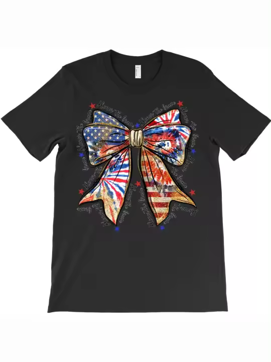 Camiseta Honor The Brave, regalo para papá, manga corta con cuello redondo suave y cómoda - 1