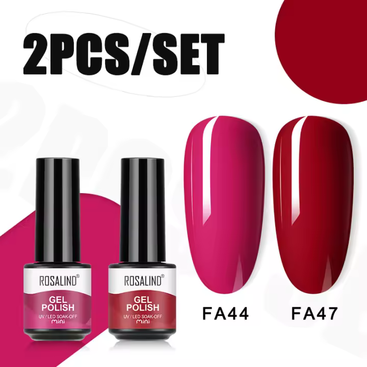 Rosalind-esmalte de uñas de titanio y puro, Serie de 7ml, barniz mezclado, conjunto de Base superior, 2/4 piezas para manicura - 1