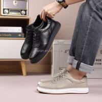 Nuevos zapatos deportivos informales para hombre de color nude de marca de vaca de nivel superior Oxford de cuero puro de alta calidad, 2025 - details 0