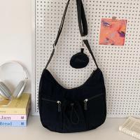 Bolso cruzado de estilo coreano, bolso plisado con cordón de gran capacidad, versátil, ligero con monedero - details 20