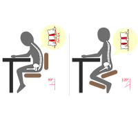 Silla neumática ergonómica para arrodillarse, taburete ajustable para corrección de postura con cuatro ruedas fáciles de enrollar, soporta hasta 250 libras - details 7