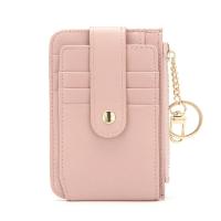 Cartera Pequeña de Cuero PU con Cierre de Cremallera para Tarjetas de Crédito y Monedero Bolsa de Dinero con Llavero y Clip - details 1