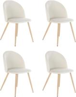 Juego de 4 sillas giratorias de ante para comedor con asiento acolchado, sillas de diseño para salón o cocina, con patas de metal negro, marrón - details 88