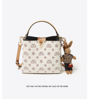 FOXER-Bolso cruzado de cuero sintético para mujer, bandolera con estampado de cubo - details 30
