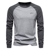 Camisetas para hombre, 100% algodón, manga larga, cuello redondo, Pactwork, camisetas informales para hombre, nuevas camisetas de diseñador de primavera, ropa para hombre - details 5