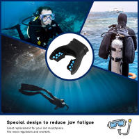 Regulador de Boquilla de Snorkel Boquilla de Buceo Accesorio Universal Reemplazo Respirador de Silicona de Buceo Azul - details 6