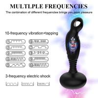 Vibrador Mase de próstata masculina, juguete sexual de pulso de descarga, rotación inalámbrica, tapón anal masculino, estimulador de masturbación - details 1
