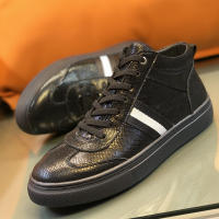 Zapatos altos de cuero zapatos de algodón térmico de terciopelo de estilo británico para hombres - details 18