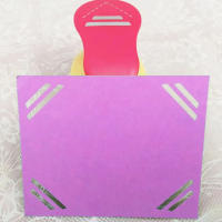 Perforadora curva de doble línea para manualidades, cortador de Papel en relieve, suministros para álbum de recortes - details 2