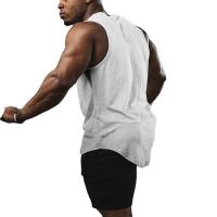 Camiseta sin mangas de malla para hombre, chaleco de Fitness, culturismo, entrenamiento, gimnasio, moda de verano - details 9