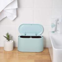 Mini Cubo de Basura para Escritorio Cubo de Desechos con Tapa para Habitación y Baño - details 4