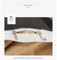 Juego de Ropa de Cama de Lujo en Tamaño King con Funda de Edredón Sábana y Funda de Almohada de Color Sólido Estilo Nórdico Diseño Impreso - details 8